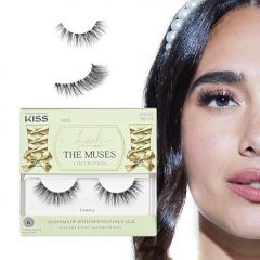 KISS Lash Couture The Muses Collection False Eyelashes, 'Legacy', 12 mm, Handmade, Refined Faux Silk, Contact Lens Friendly, Easy to Apply, Includes 1 Pair Reusable Strip Lashes