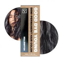 Good Dye Young Semi Permanent Hair Dye in Killswitch, Gray - UV Protective Temporary Hair Color, Conditioning, PPD free, Vegan, Cruelty-Free, Lasts 15-24+ Washes