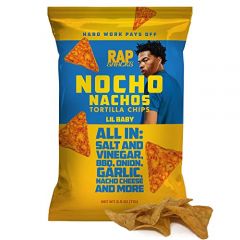 Rap Snacks Lil Baby All In Nocho Nachos Tortilla Chips 2.5 Oz Bags-Pack of 6