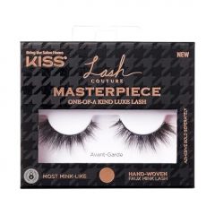 KISS Masterpiece, False Eyelashes, 'Avant-Garde', 12 mm, Includes 1 Pair Of Lash, Contact Lens Friendly, Easy to Apply, Reusable Strip Lashes, Glue On