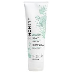 The Honest Company Hydrating Face + Body Lotion | Fast Absorbing, Naturally Derived, Hypoallergenic | Fragrance Free Sensitive, 8.5 fl oz