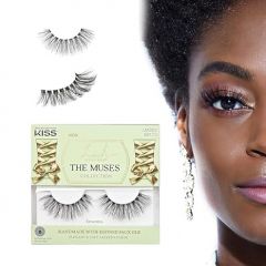 KISS Lash Couture The Muses Collection False Eyelashes, 'Empress', 16 mm, Handmade, Refined Faux Silk, Contact Lens Friendly, Easy to Apply, Includes 1 Pair Reusable Strip Lashes