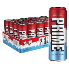 Prime Energy Drink "Ice Pop," Naturally Flavored, 200mg Caffeine, Zero Sugar, 300mg Electrolytes, Vegan, 12 Fl Oz per Can (Pack of 24)