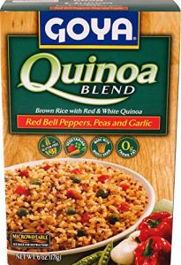 Goya Foods Quinoa Blend with Red Bell Peppers, Peas and Garlic, 6 Ounce