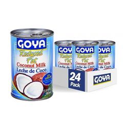 Goya Foods Coconut Milk, Reduced Fat, 13.5 Fl Oz (Pack of 24)