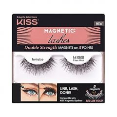 KISS Magnetic False Eyelashes, 'Tantelize', 12 mm, Includes 1 Pair Of Magnetic Lashes, Contact Lens Friendly, Easy to Apply, Reusable Strip Lashes