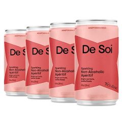 De Soi Tr? Ros? By Katy Perry - Sparkling Beverages Featuring Natural Botanics, Adaptogen Drink, L-theanine, Vegan, Gluten-Free, 35 Calories, Ready to Drink 4-pack cans (8 fl oz)?