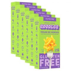 GOODLES Gluten-Free Vegan Be Heroes Mac and Cheese 6-pack, 6oz - 11g Protein & 4g Fiber per serving and 21 Nutrients from Plants | Certified Gluten Free