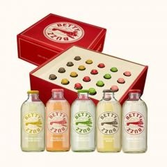 Betty Buzz Entertainment Gift Box, Premium Sparkling Soda Variety Pack by Blake Lively (20 Pack Cans) | Grapefruit, Lemon Lime, Meyer Lemon & More | Real Juice, Natural Flavors, Only Clean Ingredients