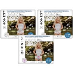 The Honest Company Clean Conscious Training Pants | Plant-Based, Sustainable Diapers | Magical Moments + Butterfly Kisses | Size 4T/5T (38+ lbs), 48 Count