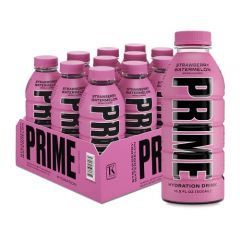 PRIME Hydration STRAWBERRY WATERMELON | Sports Drinks | Electrolyte Enhanced for Ultimate Hydration | 250mg BCAAs | B Vitamins | Antioxidants | 2g Of Sugar | 16.9 Fluid Ounce | 12 Pack