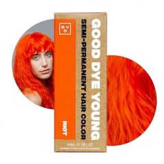 Good Dye Young Semi Permanent Orange Hair Dye (Riot) ? UV Protective Temporary Hair Color Lasts 15-24+ Washes ? Conditioning Orange Hair Dye