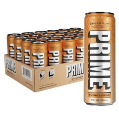 PRIME Energy DREAM POP | Zero Sugar Energy Drink | Preworkout Energy | 200mg Caffeine with 355mg of Electrolytes and Coconut Water for Hydration| Vegan | Gluten Free |12 Fluid Ounce | 24 Pack