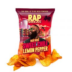 Rap Snacks Rick Ross Sweet Chili Lemon Pepper 2.5 Oz Bags-Pack of 6