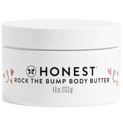 The Honest Company Honest Mama Rock The Bump Body Butter | Moisturizing Stretch Mark Cream | Shea Butter, Avocado Oil, Vitamin E | 4 oz