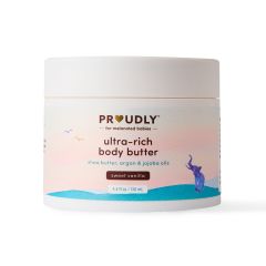 PROUDLY Ultra-Rich Body Butter by Gabrielle Union & Dwyane Wade, Lotion for Babies, Kids & Adults, Shea Butter & Argan Oil for Deep Moisture, Sweet Vanilla, 4.4 oz