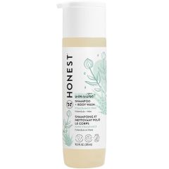 The Honest Company 2-in-1 Cleansing Shampoo + Body Wash | Gentle for Baby | Naturally Derived, Tear-free, Hypoallergenic | Fragrance Free Sensitive, 10 fl oz