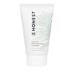 Honest Beauty Calm On Foaming Cream Cleanser for Sensitive Skin | Hyaluronic Acid + Calming Phyto-Blend | EWG Verified, Vegan + Cruelty Free | 4 fl oz