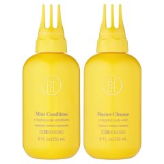 TPH BY TARAJI Scalp Care Bundle | Master Cleanse Treatment Wash for Buildup, Tingling Mint Condition Moisturizing Leave-in Conditioner