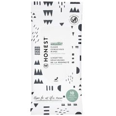 The Honest Company Clean Conscious Unscented Wipes , Over 99% Water, Compostable, Plant-Based, Baby Wipes , Hypoallergenic for Sensitive Skin, EWG Verified , Pattern Play, 10 Count