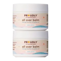 PROUDLY All Over Balm by Gabrielle Union & Dwyane Wade, Helps Relieve Cradle Cap & Eczema, for Black & Brown Babies, Dry, Sensitive Skin, Frangrance Free, 2-Pack (2 oz each)