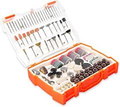 Luckyway 361-Piece Rotary Tool Accessories Kit, Grinding Polishing Drilling Kits, 1/8" Shank Electric Grinder Universal Fitment for Easy Cutting, Grinding, Sanding, Sharpening, Carving and Polishing