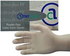 Ultra Flex Powder Free Latex Examination Gloves - 100 Gloves Per Box