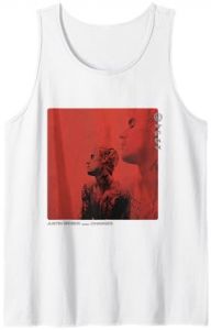 Justine Bieber Red Cover Tank Top