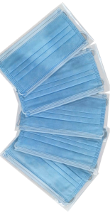 50-pc Individually Wrapped 3-Ply Face Masks