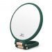 1X 15X Magnifying Hand Held Mirror,Double Side Folding Hand Mirror for Women with Adjustable Handle,Travel Table Desk Shaving Bathroom (Black)