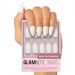 Glamnetic Press On Nails - Angel | Opaque White Short Almond Nails, Reusable | 12 Sizes - 24 Nail Kit