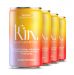 Kin Spritz by Kin Euphorics, Non Alcoholic Spirits, Ready to Drink, Adaptogen, Nootropic, Botanical, Fresh Citrus, Hibiscus, Caffeine, Rhodiola Rosea, Awaken the Mind, Uplift the Mood, 8 Fl Oz (4pk)