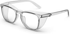 TOREGE Safety Glasses, Fashionable Eye Protection With Clear, Scratch Resistant Lenses, Great Safety Goggles For Men & Women