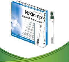 NexTemp® Single-Use Thermometers: Individually Wrapped 100-pack, Providing Superior Accuracy and Maximum Infection Control. Perfect for Businesses, Schools, First-Aid, Home, and Travel! (Fahrenheit)