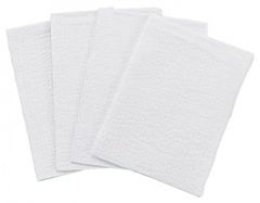 TIDI Single-Use Towel, White, 13" x 18" (Pack of 500) - Waffle Embossed - 3-Ply Tissue – Multi-Purpose Towels & Wipes – Dental, Tattoo & Medical Supplies (918101)