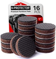 X-PROTECTOR Non Slip Furniture Pads – 16 pcs Premium Furniture Grippers 1"! Best SelfAdhesive Rubber Feet Furniture Feet – Ideal Non Skid Furniture Pad Floor Protectors – Keep Furniture in Place!