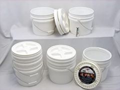Bucket Kit, Six 3.5 Gallon Buckets with White Gamma Seals