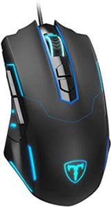 Wired Gaming Mouse, PC Gaming Mice [Breathing RGB LED] [Plug Play] High-Precision Adjustable 7200 DPI, 7 Programmable Buttons, Ergonomic Computer USB Mouse for Windows/PC/Mac/Laptop Gamer