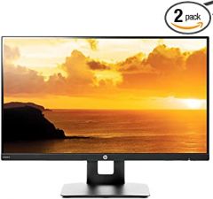 HP VH240a FHD Monitor - Computer Monitor with 23.8-Inch IPS Display (1920 x 1080) - Built-in Speakers and VESA Mounting - HDMI + VGA Ports - Response Times 5 ms - Bundle with JAWFOAL HDMI Cable.