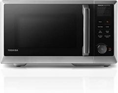 TOSHIBA 7-in-1 Microwave Oven with Air Fryer, Inverter Technology, Smart Sensor Cooking, Convection Bake, Broiler, Defroster, Toaster, Countertop Microwave 1.0 cu. ft, 1000W, Stainless Steel