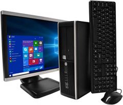 HP Elite Desktop PC Computer Intel Core i5 3.1-GHz, 8 gb Ram, 1 TB Hard Drive, DVDRW, 19 Inch LCD Monitor(Brands May Vary), Keyboard, Mouse, WiFi, Windows 10 (Renewed)